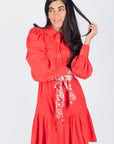 ALEX DRESS 37" (RED) - Dress - Yakira Bella