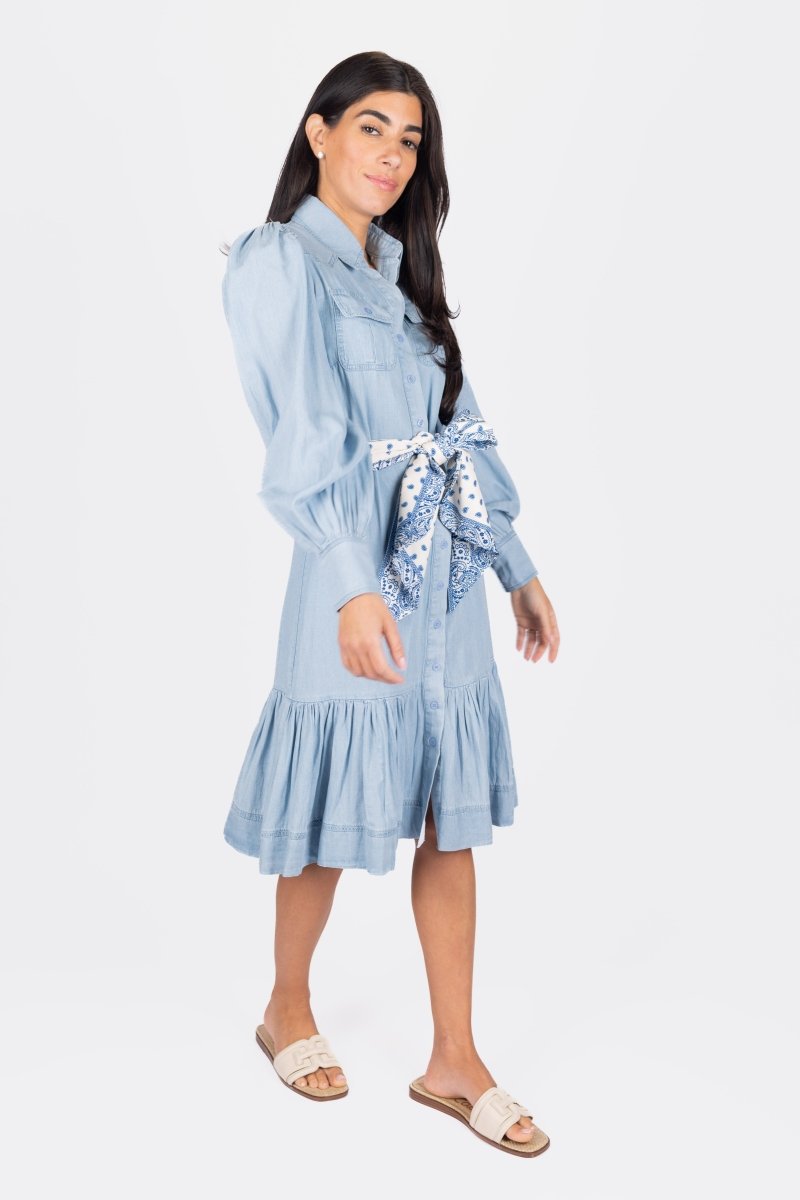ALEX DRESS 41&quot; (CHAMBRAY) - Dress - Yakira Bella