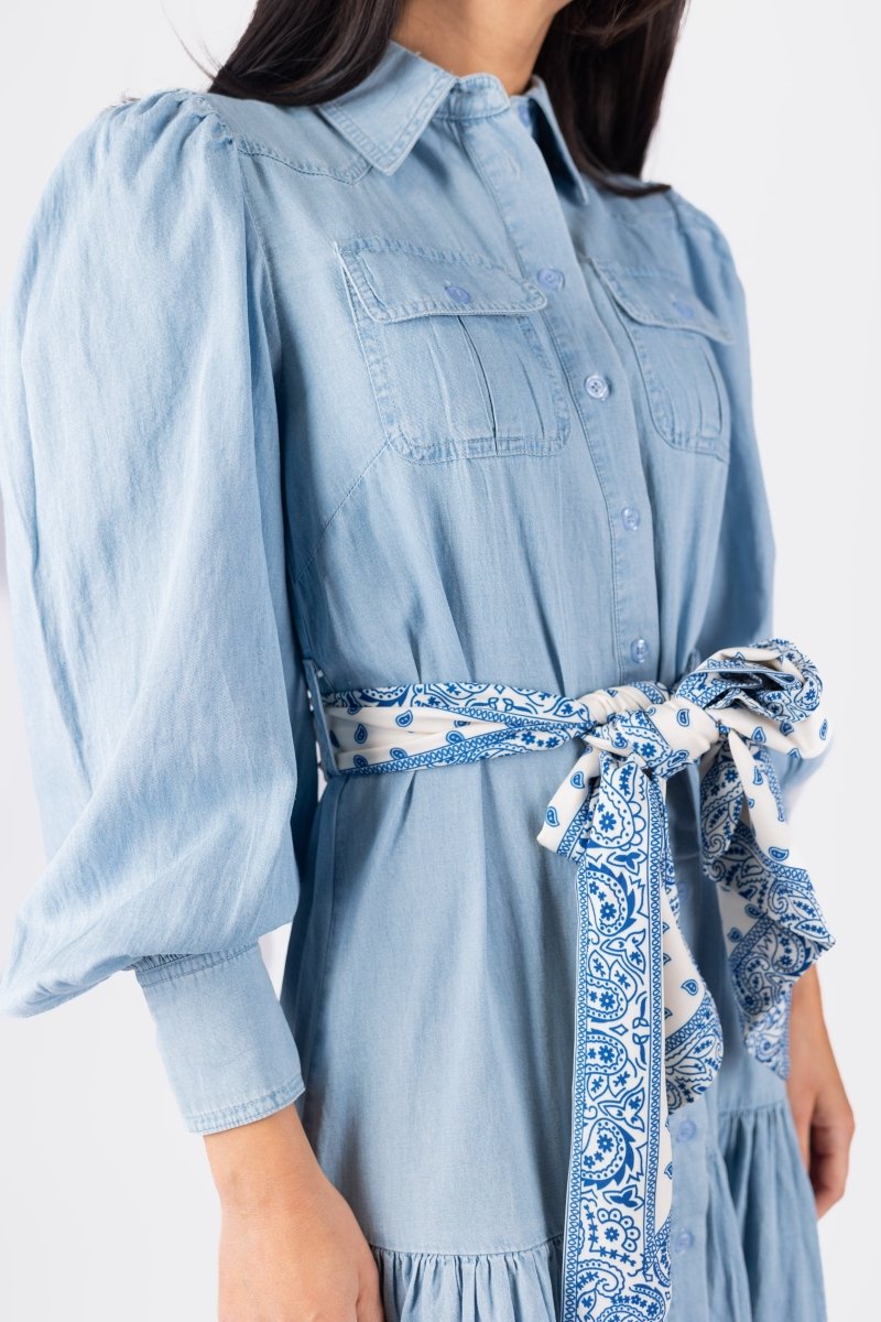 ALEX DRESS 41&quot; (CHAMBRAY) - Dress - Yakira Bella