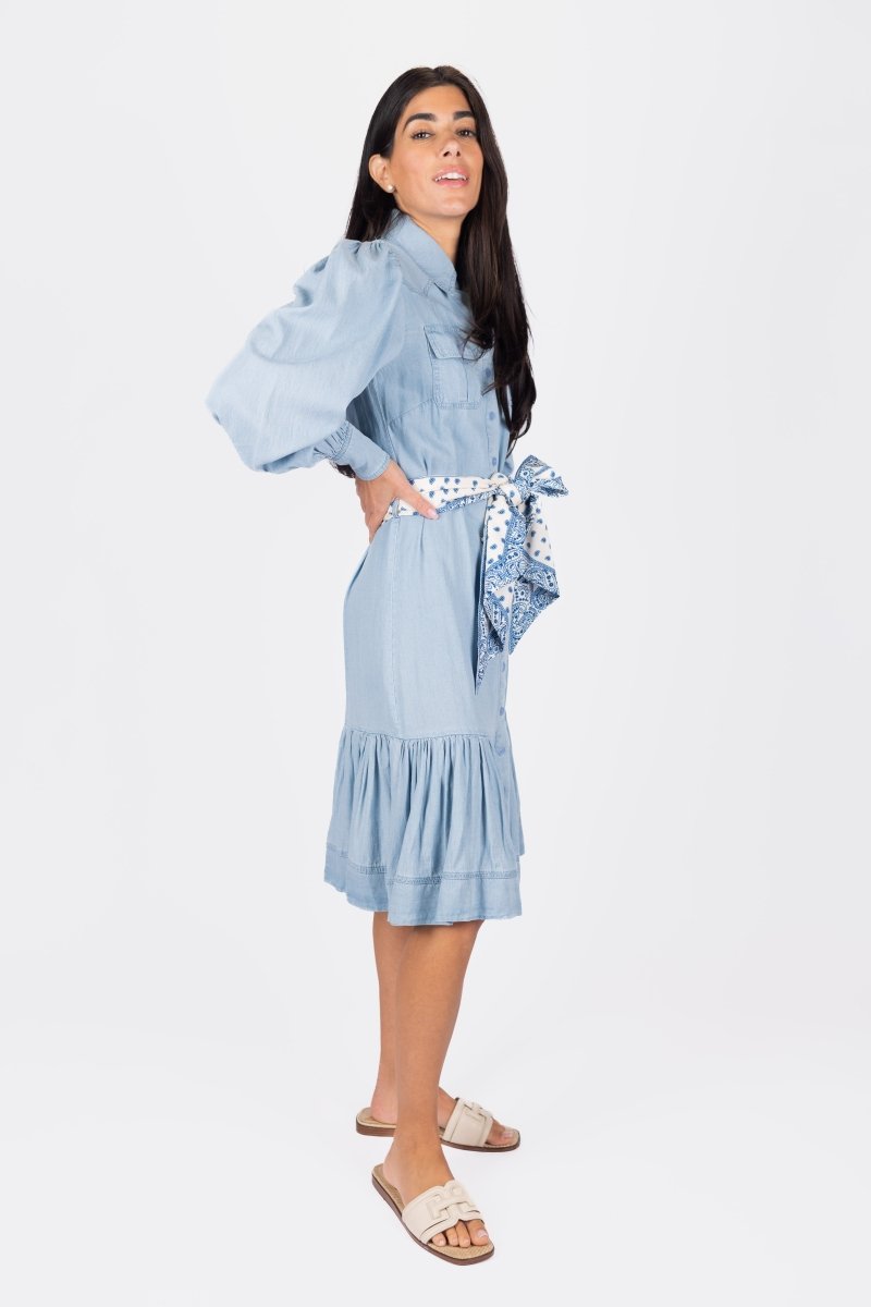 ALEX DRESS 41&quot; (CHAMBRAY) - Dress - Yakira Bella