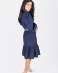 ALEX DRESS 41" (NAVY) - Dress - Yakira Bella