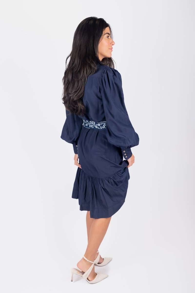 ALEX DRESS 41&quot; (NAVY) - Dress - Yakira Bella