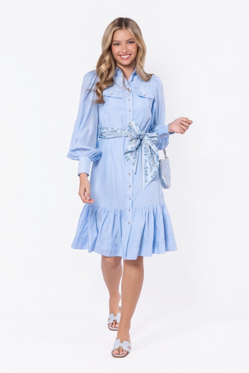 Alex Dress 42" (Light Blue) - Dress - Yakira Bella