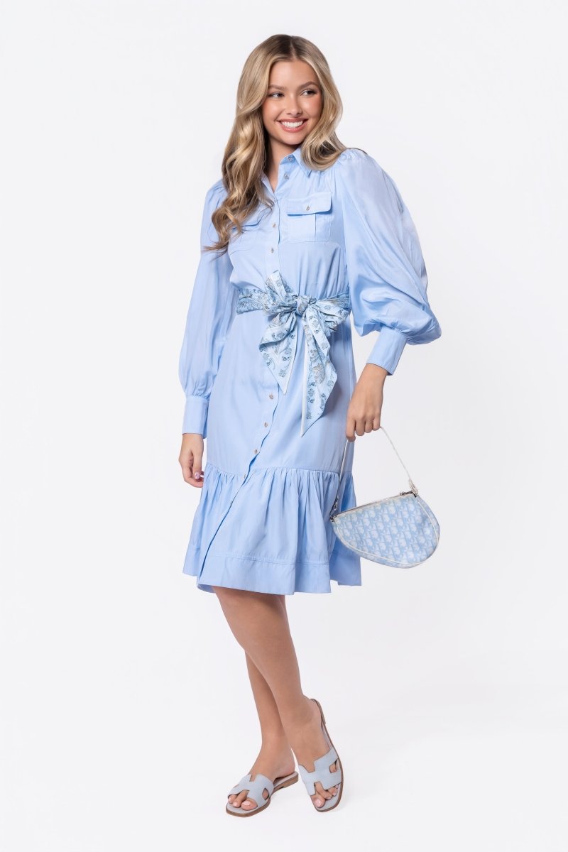 Alex Dress 42" (Light Blue) - Dress - Yakira Bella