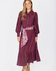Alex Dress 53" (Burgundy) - Dress - Yakira Bella
