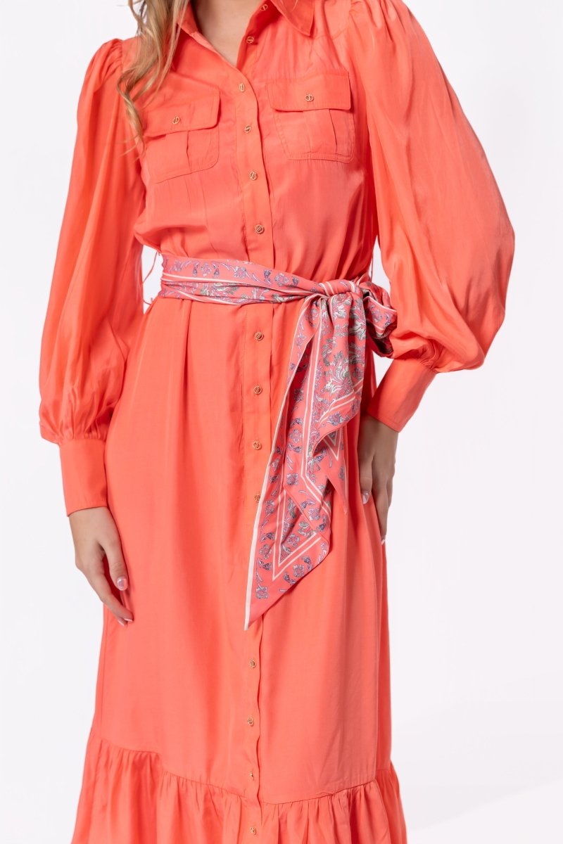 Alex Dress 53" (Coral Pink) - Dress - Yakira Bella