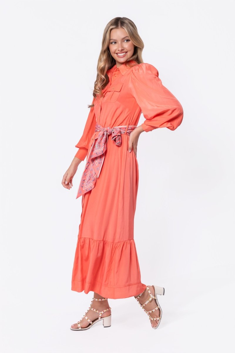 Alex Dress 53" (Coral Pink) - Dress - Yakira Bella