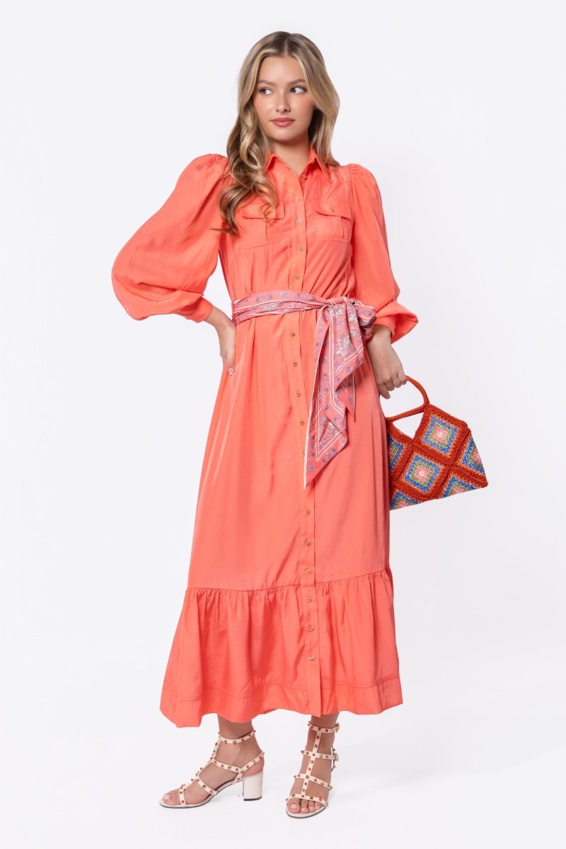 Alex Dress 53" (Coral Pink) - Dress - Yakira Bella
