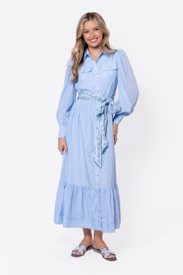 Alex Dress 53" (Light Blue) - Dress - Yakira Bella