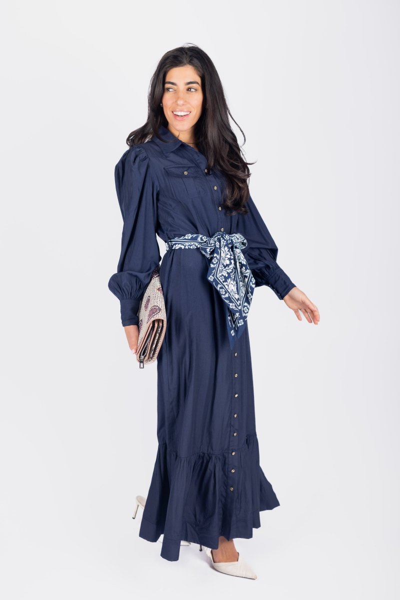 ALEX DRESS 53" (NAVY) - Dress - Yakira Bella