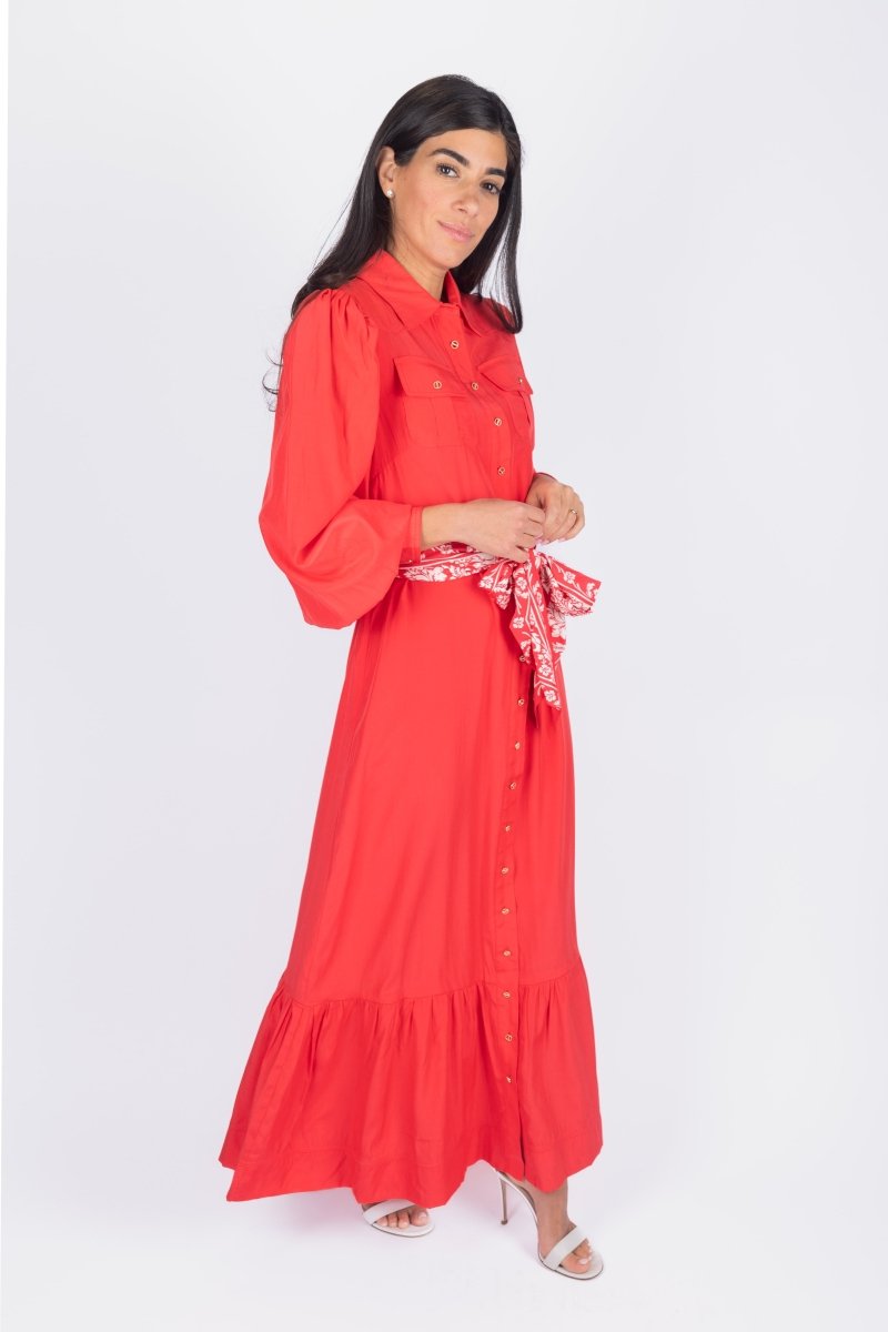 ALEX DRESS 53" (RED) - Dress - Yakira Bella