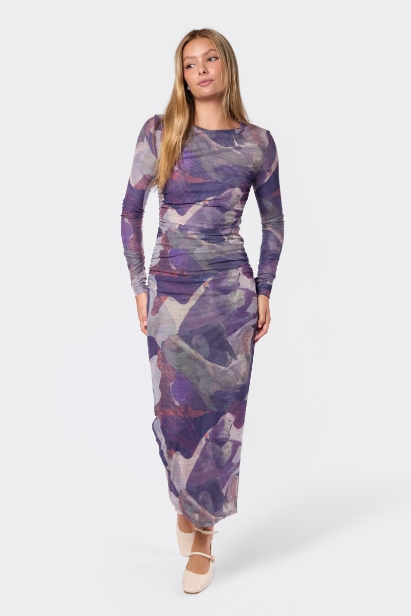 Alia Dress (Burgundy Multi) - Dress - Yakira Bella