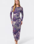 Alia Dress (Burgundy Multi) - Dress - Yakira Bella