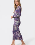 Alia Dress (Burgundy Multi) - Dress - Yakira Bella