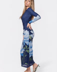 Alia Dress (Navy Ground) - Dress - Yakira Bella