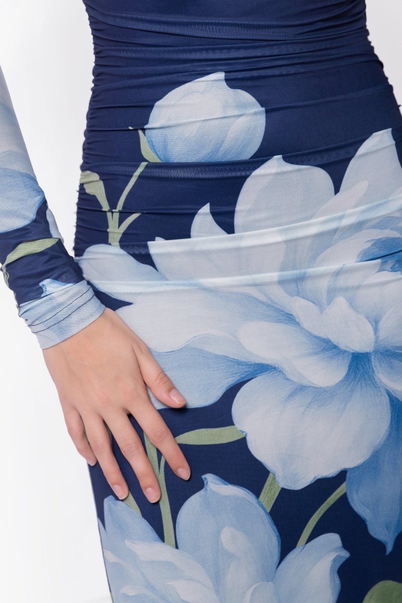 Alia Dress (Navy Ground) - Dress - Yakira Bella