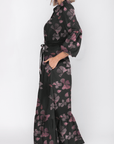 Alice Dress Long Sleeve 53" (Black Ground) - Dress - Yakira Bella