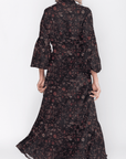 Alice Dress Long Sleeve 53" (Black Pattern) - Dress - Yakira Bella