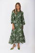 Alice Dress Long Sleeve 53" (Green Ground)