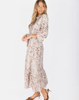 Alice Dress Long Sleeve 53" (Ivory Pattern) - Dress - Yakira Bella