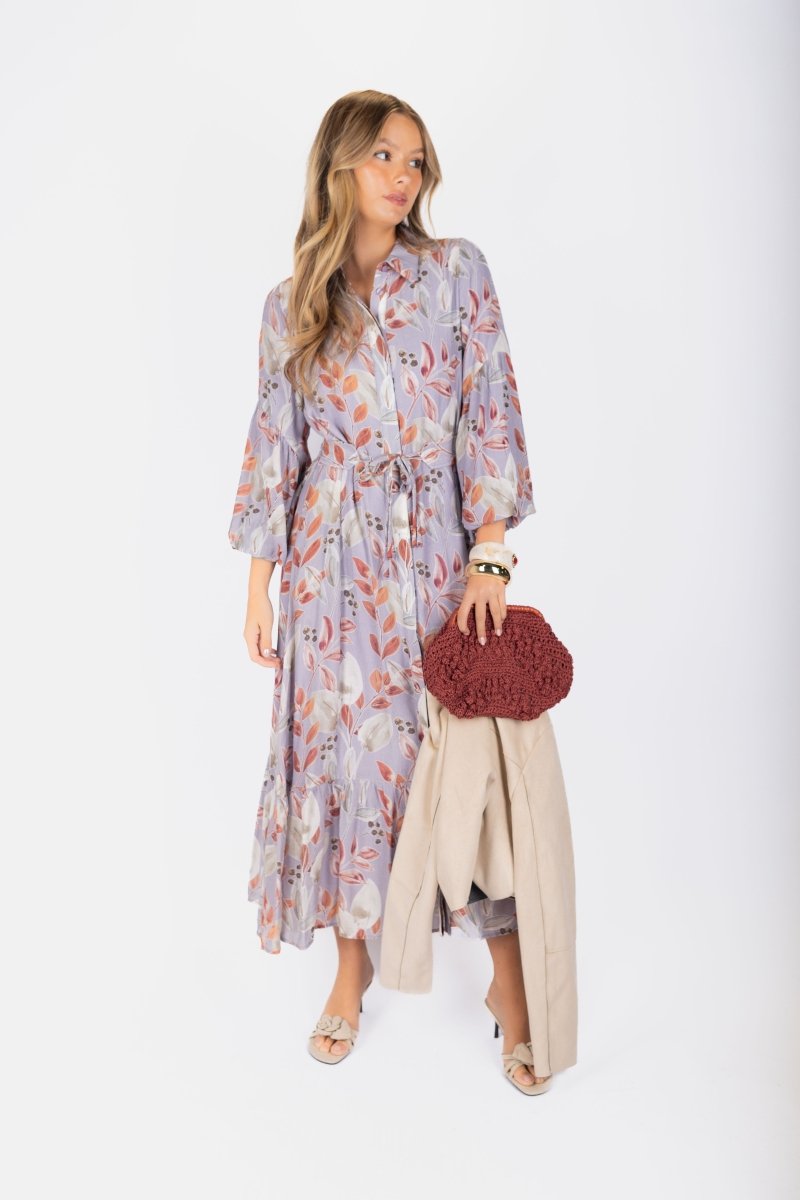 Alice Dress Long Sleeve 53&quot; (Light Purple) - Dress - Yakira Bella