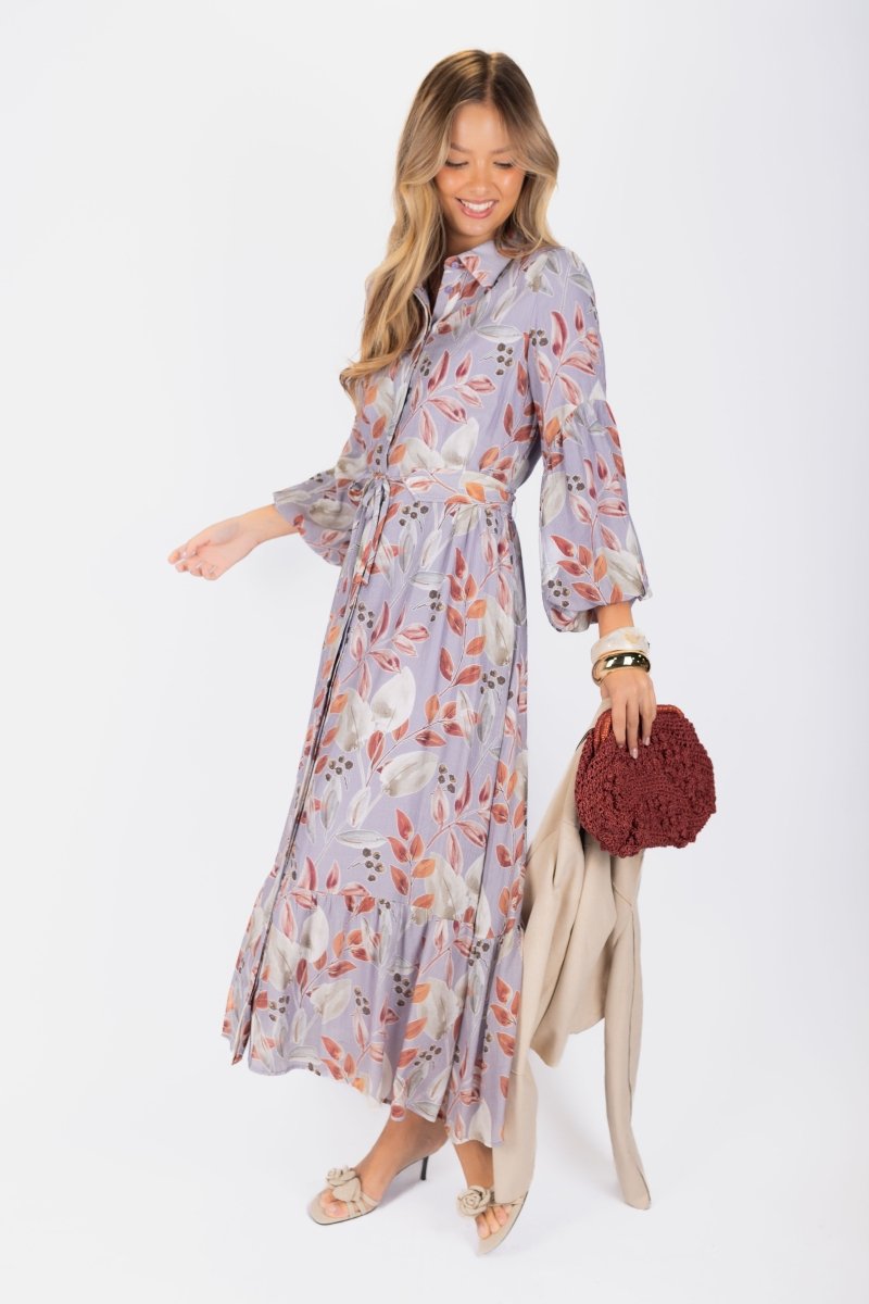 Alice Dress Long Sleeve 53&quot; (Light Purple) - Dress - Yakira Bella