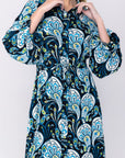 ALICE DRESS Long Sleeve (BLACK PATTERN) - Dress - Yakira Bella