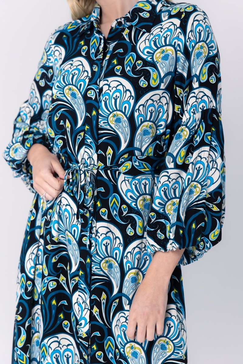 ALICE DRESS Long Sleeve (BLACK PATTERN) - Dress - Yakira Bella