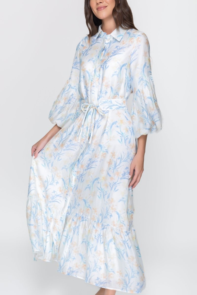 ALICE DRESS Long Sleeve (BLUE) - Dress - Yakira Bella