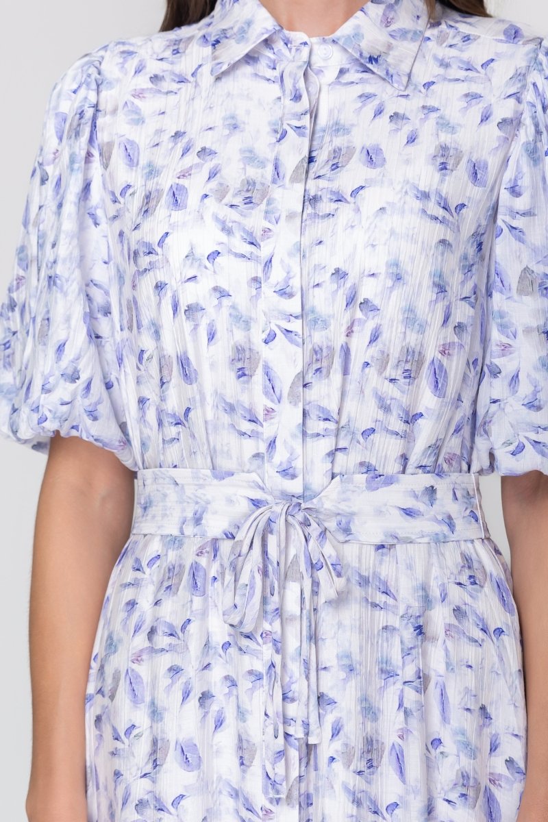 ALICE DRESS Short Sleeve (BLUE FLOWER) - Dress - Yakira Bella