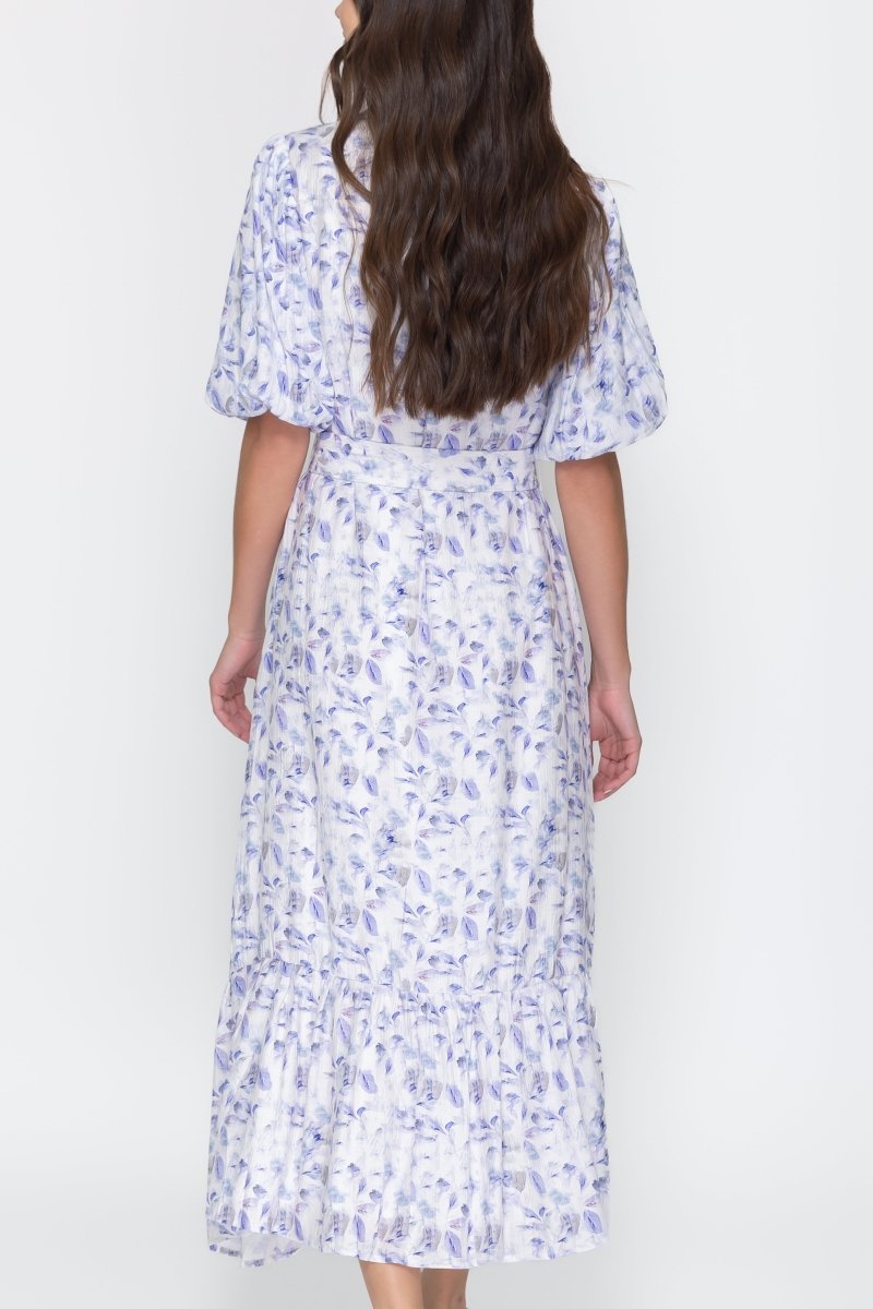 ALICE DRESS Short Sleeve (BLUE FLOWER) - Dress - Yakira Bella