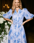 Alice Dress Short Sleeve (Blue Purple) - Dress - Yakira Bella