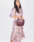 ALICE DRESS SHORT SLEEVE (PURPLE) - Dress - Yakira Bella