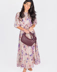 ALICE DRESS SHORT SLEEVE (PURPLE) - Dress - Yakira Bella