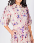 ALICE DRESS SHORT SLEEVE (PURPLE) - Dress - Yakira Bella