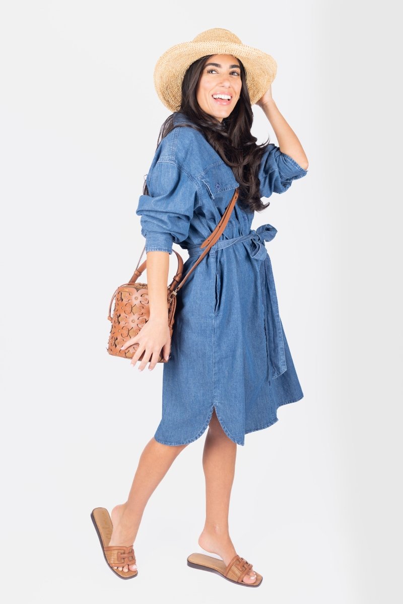 ALICIA DRESS (DENIM) - Dress - Yakira Bella