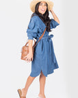 ALICIA DRESS (DENIM) - Dress - Yakira Bella