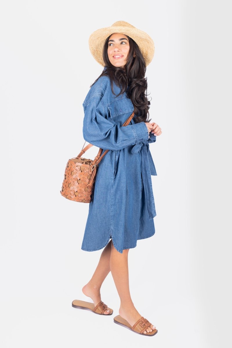 ALICIA DRESS (DENIM) - Dress - Yakira Bella