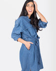 ALICIA DRESS (DENIM) - Dress - Yakira Bella