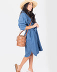 ALICIA DRESS (DENIM) - Dress - Yakira Bella