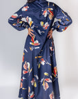 ALINA DRESS (NAVY/PATTERN) 49" - Dress - Yakira Bella