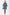 Allie Dress Long Sleeve 41" (Navy Pattern) - Dress - Yakira Bella