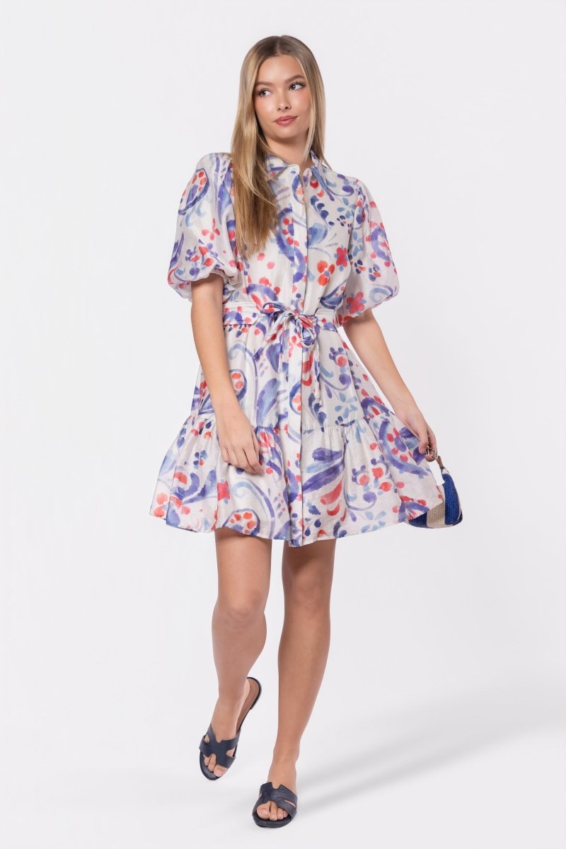 Allie Dress Short Sleeve 37" (Purple Red) - Dress - Yakira Bella