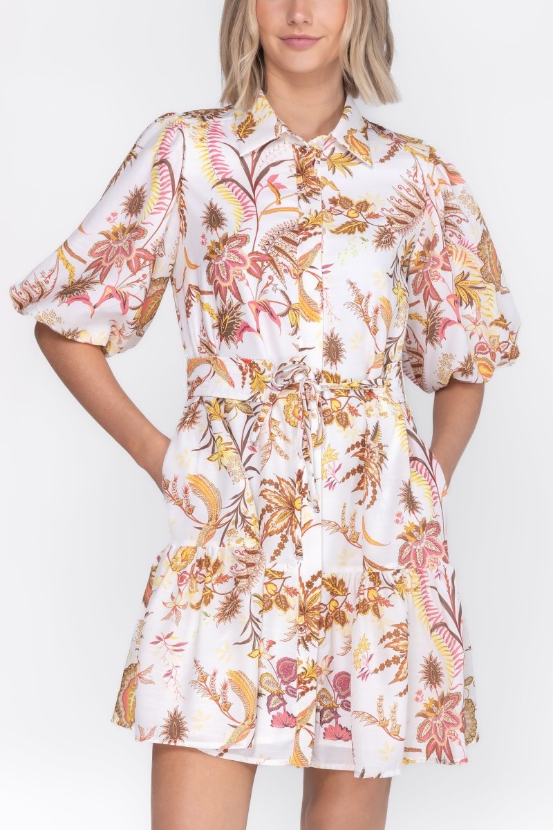 ALLIE DRESS Short Sleeve (MOCHA) 36" - Dress - Yakira Bella