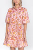 ALLIE DRESS Short Sleeve (PINK) 36" - Dress - Yakira Bella