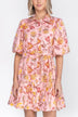 Allie Dress Short Sleeve (Pink) 36"