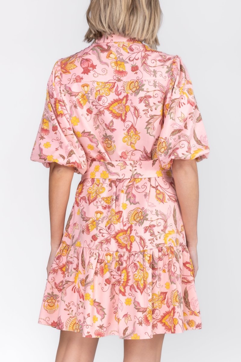 ALLIE DRESS Short Sleeve (PINK) 36" - Dress - Yakira Bella