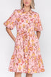 Allie Dress Short Sleeve (Pink) 41"