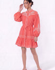 Allison Dress (Pink White) - Dress - Yakira Bella