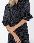 Alma Top (Black Polka Dot) - Top - Yakira Bella